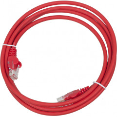 Патч-корд Lanmaster LAN-PC45/U5E-2.0-RD UTP RJ-45 вил.-вилка RJ-45 кат.5E 2м красный LSZH (уп.:1шт)