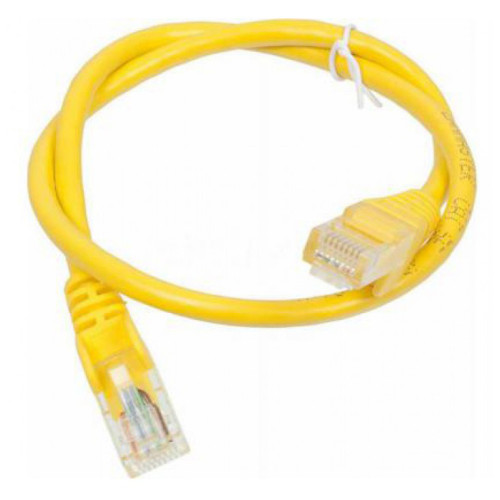 Патч-корд Lanmaster TWT-45-45-0.5-YL UTP RJ-45 вил.-вилка RJ-45 кат.5E 0.5м желтый ПВХ (уп.:1шт)