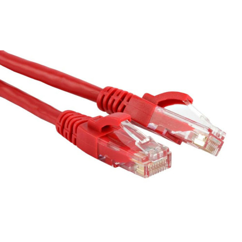 Патч-корд Lanmaster TWT-45-45-0.5-RD UTP RJ-45 вил.-вилка RJ-45 кат.5E 0.5м красный ПВХ (уп.:1шт)