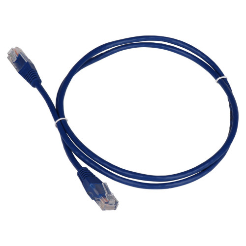 Патч-корд Lanmaster TWT-45-45-0.5-BL UTP RJ-45 вил.-вилка RJ-45 кат.5E 0.5м синий ПВХ (уп.:1шт)