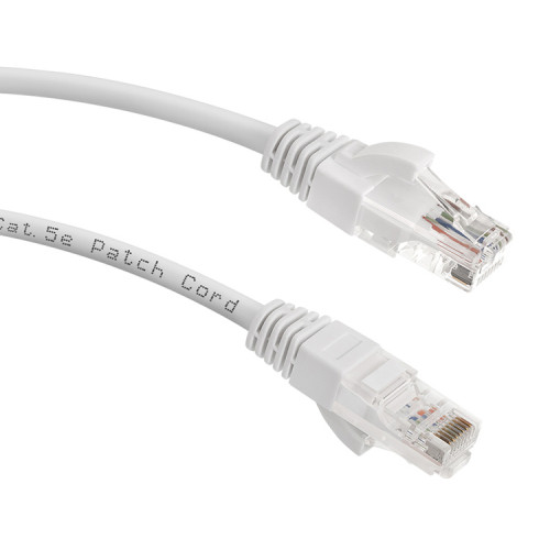 Патч-корд Lanmaster LAN-PC45/U5E-5.0-WH UTP RJ-45 вил.-вилка RJ-45 кат.5E 5м белый LSZH (уп.:1шт)