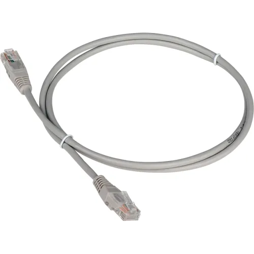 Патч-корд Lanmaster TWT-45-45-2.0-GY UTP RJ-45 вил.-вилка RJ-45 кат.5E 2м серый ПВХ (уп.:1шт)