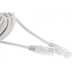 Патч-корд Lanmaster TWT-45-45-5.0-GY UTP RJ-45 вил.-вилка RJ-45 кат.5E 5м серый ПВХ (уп.:1шт)