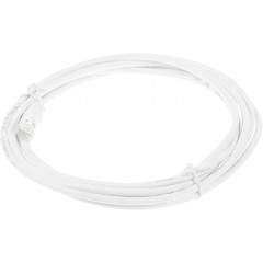 Патч-корд Lanmaster TWT-45-45-3.0-WH UTP RJ-45 вил.-вилка RJ-45 кат.5E 3м белый ПВХ (уп.:1шт)