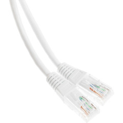 Патч-корд Lanmaster TWT-45-45-3.0-WH UTP RJ-45 вил.-вилка RJ-45 кат.5E 3м белый ПВХ (уп.:1шт)