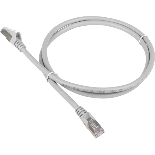 Патч-корд Lanmaster TWT-45-45-5.0/S-GY RJ-45 вил.-вилка RJ-45 кат.5E 5м серый ПВХ