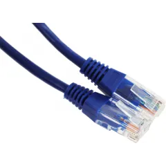 Патч-корд Lanmaster TWT-45-45-5.0-BL UTP RJ-45 вил.-вилка RJ-45 кат.5E 5м синий ПВХ (уп.:1шт)