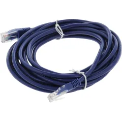 Патч-корд Lanmaster TWT-45-45-5.0-BL UTP RJ-45 вил.-вилка RJ-45 кат.5E 5м синий ПВХ (уп.:1шт)