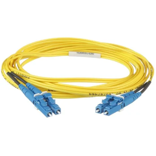 Патч-корд Panduit F92ELLNLNSNM007 2x9/125 OS1/OS2 LC дуплекс-LC дуплекс 7м LSZH желтый