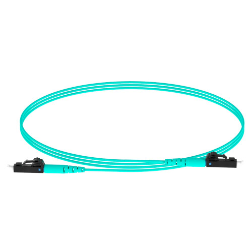 Патч-корд Panduit FZ2ELLNLNSNM001 2x50/125 OM4 LC дуплекс-LC дуплекс 1м LSZH аквамарин