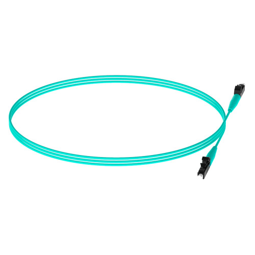 Патч-корд Panduit FZ2ELLNLNSNM001 2x50/125 OM4 LC дуплекс-LC дуплекс 1м LSZH аквамарин
