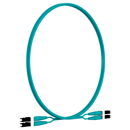 Патч-корд Panduit FZ2ELLNLNSNM002 2x50/125 OM4 LC дуплекс-LC дуплекс 2м LSZH аквамарин