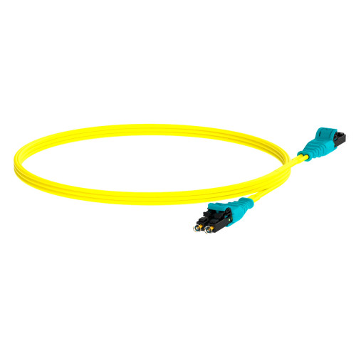 Патч-корд Panduit F92ELQ1Q1SNM003 2x9/125 OS1/OS2 LC push-pull-LC push-pull 3м LSZH желтый