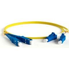 Патч-корд Lanmaster TWT-2LC-2SC/SU-1.0 2x9/125 OS1/OS2 LC дуплекс-SC дуплекс 1м ПВХ желтый
