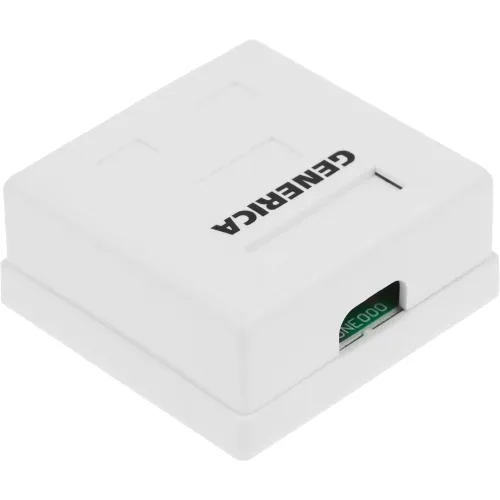 Розетка ITK CS2-1C5EU-22-G настенная 62x59.6x26.5мм RJ45 пластик белый