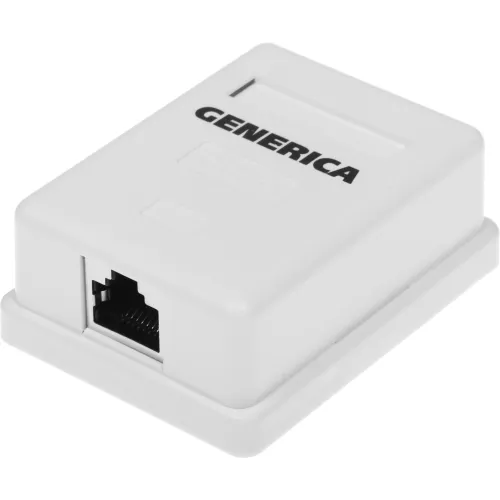 Розетка ITK CS2-1C5EF-12-G настенная 49.2x62.5x25.2мм крышка RJ45 пластик белый (упак.:1шт)