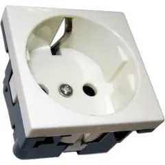 Розетка Lanmaster NM-EL45X45-WH настенная встраиваемая 45x45x41мм без крышки Mosaic белый