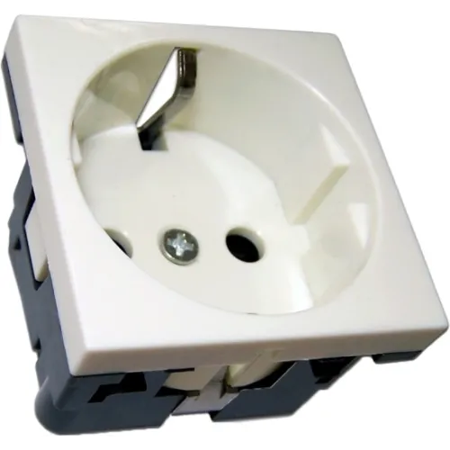 Розетка Lanmaster NM-EL45X45-WH настенная встраиваемая 45x45x41мм без крышки Mosaic белый