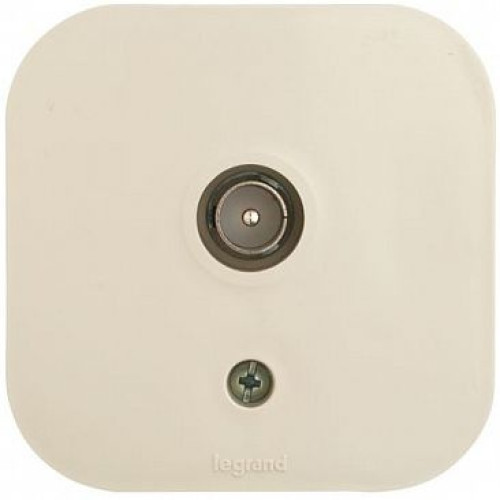 Розетка телев. Legrand Quteo 782245 откр. слоновая кость