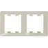 Рамка Schneider Electric Glossa GSL000206 накладная 2x вертикальный монтаж пластик бежевый