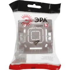 Коробка Эра Серия 12 12-6101-15 Б0043169 накладная 1x пластик перламутровый