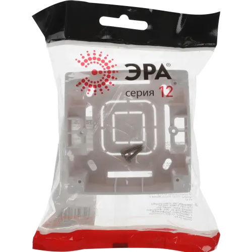 Коробка Эра Серия 12 12-6101-15 Б0043169 накладная 1x пластик перламутровый