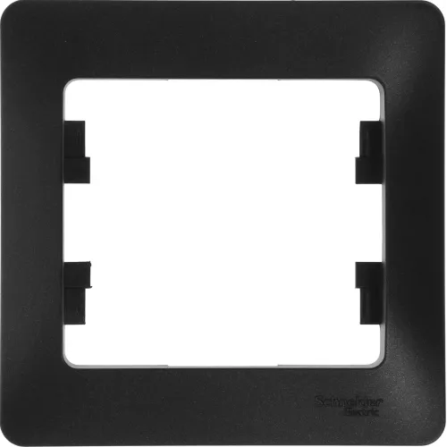 Рамка Schneider Electric Glossa GSL000701 накладная 1x пластик антрацит