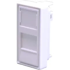 Панель Suprlan 10-0319-1 лицевая со шторкой 22.5x45 1xKeystone ABS пластик белый