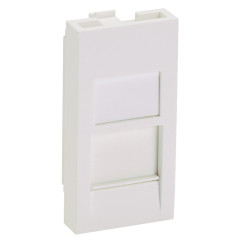 Вставка Panduit CFA1FSAW-X прямая со шторкой 22.5x45 1xMini-Com пвх белый (упак.:10шт)