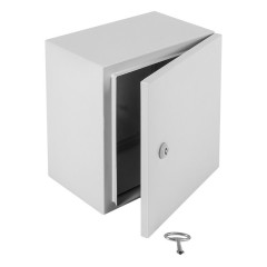 Шкаф электротехнический Elbox EMW-800.600.300-1-IP66 одноствор. настенный 800мм 600мм 300мм 285мм IP66 несъемн.бок.пан. 150кг серый