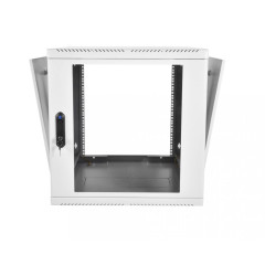 Шкаф коммутационный ЦМО (ШРН-М-9.500) настенный 9U 600x520мм пер.дв.стекл 130кг серый