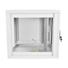 Шкаф коммутационный ЦМО (ШРН-М-9.500) настенный 9U 600x520мм пер.дв.стекл 130кг серый