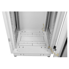 Шкаф коммутационный ЦМО (ШТК-М-42.6.8-44АА) напольный 42U 600x800мм пер.дв.перфор. задн.дв.перфор. 2 бок.пан. 650кг серый