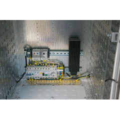 Шкаф коммутационный ЦМО (ШТВ-Н-15.6.5-4ААА-Т1) настенный 15U 600x530мм пер.дв.металл несъемн.бок.пан. 150кг серый 120град. 750мм всепогодный с вентилятором с нагревателем укомплектованный