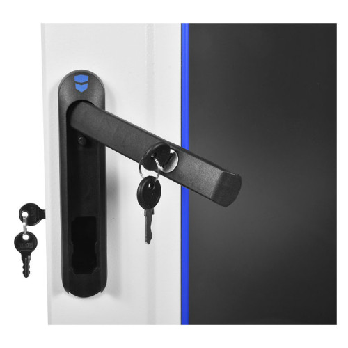 Шкаф серверный ЦМО (ШТК-М-42.6.10-1ААА-9005) напольный 42U 600x1000мм пер.дв.стекл задн.дв.стал.лист 2 бок.пан. направл.под закл.гайки 1010кг черный 855мм 133кг 180град. 2030мм IP20