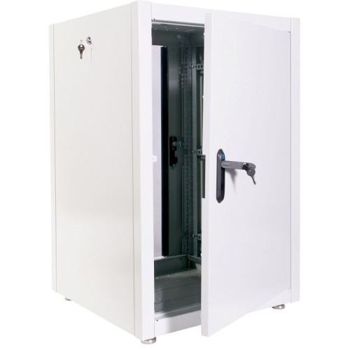 Шкаф коммутационный ЦМО (ШТК-Э-18.6.6-13АА) напольный 18U 598x600мм пер.дв.стекл металл 2 бок.пан. 540кг серый 515мм 43кг 180град. 920мм IP20