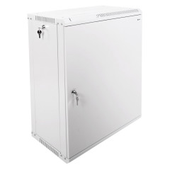 Шкаф коммутационный ЦМО ШРН-Эконом (ШРН-Э-15.500.1) настенный 15U 600x520мм пер.дв.металл направл.под закл.гайки 75кг серый 470мм 22.68кг 180град. 742мм IP20 сталь