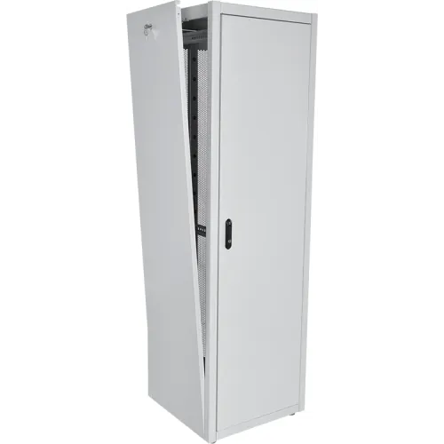 Шкаф коммутационный ЦМО (ШТК-Э-42.6.8-33АА) напольный 42U 600x800мм пер.дв.металл металл 2 бок.пан. направл.под закл.гайки 710кг серый 715мм 87кг 180град. 1987мм IP20 сталь