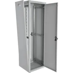 Шкаф коммутационный ЦМО (ШТК-Э-42.6.8-33АА) напольный 42U 600x800мм пер.дв.металл металл 2 бок.пан. направл.под закл.гайки 710кг серый 715мм 87кг 180град. 1987мм IP20 сталь