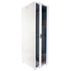 Шкаф коммутационный ЦМО (ШТК-Э-42.6.8-44АА) напольный 42U 600x800мм пер.дв.перфор. задн.дв.перфор. 2 бок.пан. направл.под закл.гайки 710кг серый 715мм 87кг 180град. 1987мм IP20 сталь