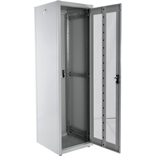 Шкаф коммутационный ЦМО (ШТК-Э-42.8.8-44АА) напольный 42U 800x800мм пер.дв.перфор. задн.дв.перфор. 2 бок.пан. направл.под закл.гайки 710кг серый 715мм 105кг 180град. 1987мм IP20 сталь
