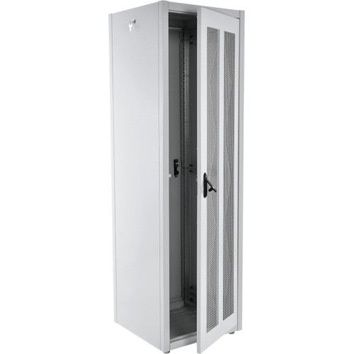 Шкаф коммутационный ЦМО (ШТК-Э-42.8.8-44АА) напольный 42U 800x800мм пер.дв.перфор. задн.дв.перфор. 2 бок.пан. направл.под закл.гайки 710кг серый 715мм 105кг 180град. 1987мм IP20 сталь