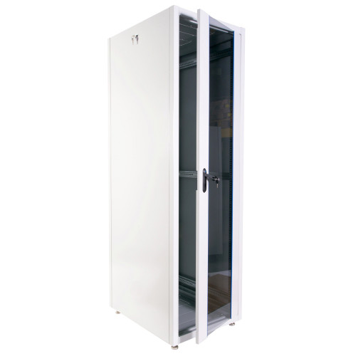 Шкаф коммутационный ЦМО (ШТК-Э-48.6.8-13АА) напольный 48U 600x800мм пер.дв.стекл металл 2 бок.пан. 710кг серый 715мм 96кг 180град. 2254мм IP20 сталь