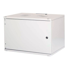 Шкаф коммутационный Lande NetBox Soho (LN-SH12U5460-LG-F0-2) настенный 12U 540x600мм пер.дв.металл задн.дв.стал.лист несъемн.бок.пан. направл.под закл.гайки 80кг серый 15.2кг 595мм IP20 сталь