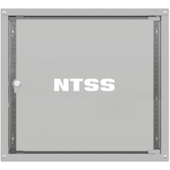 Шкаф коммутационный NTSS Lime (NTSS-WL15U5545GS) настенный 15U 550x450мм пер.дв.стекл несъемн.бок.пан. 30кг серый 370мм 17кг 110град. 770мм IP20 сталь