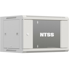Шкаф коммутационный NTSS Премиум (NTSS-W15U6060GS) настенный 15U 600x600мм пер.дв.стекл 60кг серый 500мм 220град. IP20 сталь