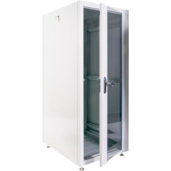 Шкаф коммутационный ЦМО (ШТК-Э-30.6.8-13АА) напольный 30U 600x800мм пер.дв.стекл металл направл.под винты 620кг серый 715мм 68кг 120град. 1454мм IP20 металл