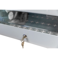 Шкаф коммутационный NTSS (NTSS-SOHO5U) настенный 5U 520x140мм пер.дв.стекл несъемн.бок.пан. 80кг белый 11кг 480мм IP20 металл