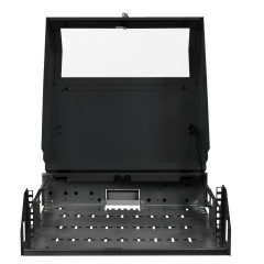 Шкаф коммутационный NTSS (NTSS-SOHO5U-BL) настенный 5U 520x140мм пер.дв.стекл несъемн.бок.пан. 80кг черный 11кг 480мм IP20 металл