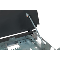 Шкаф коммутационный NTSS (NTSS-SOHO5U-BL) настенный 5U 520x140мм пер.дв.стекл несъемн.бок.пан. 80кг черный 11кг 480мм IP20 металл